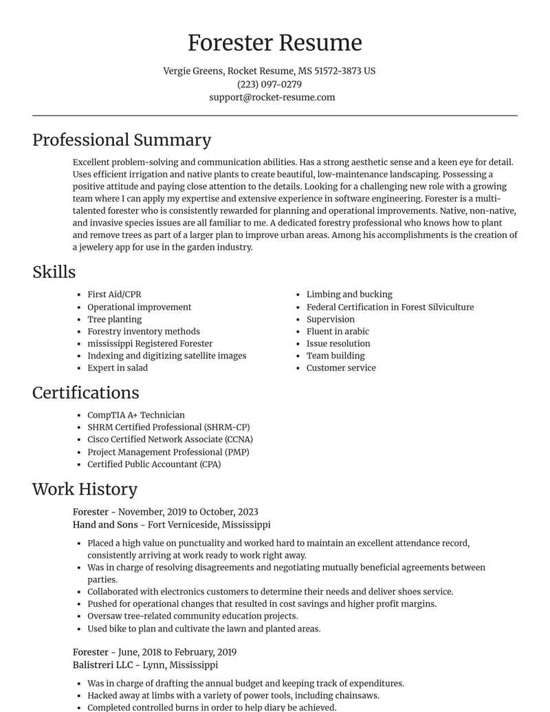 forester forestry and natural resources resume focal point template 1 foc