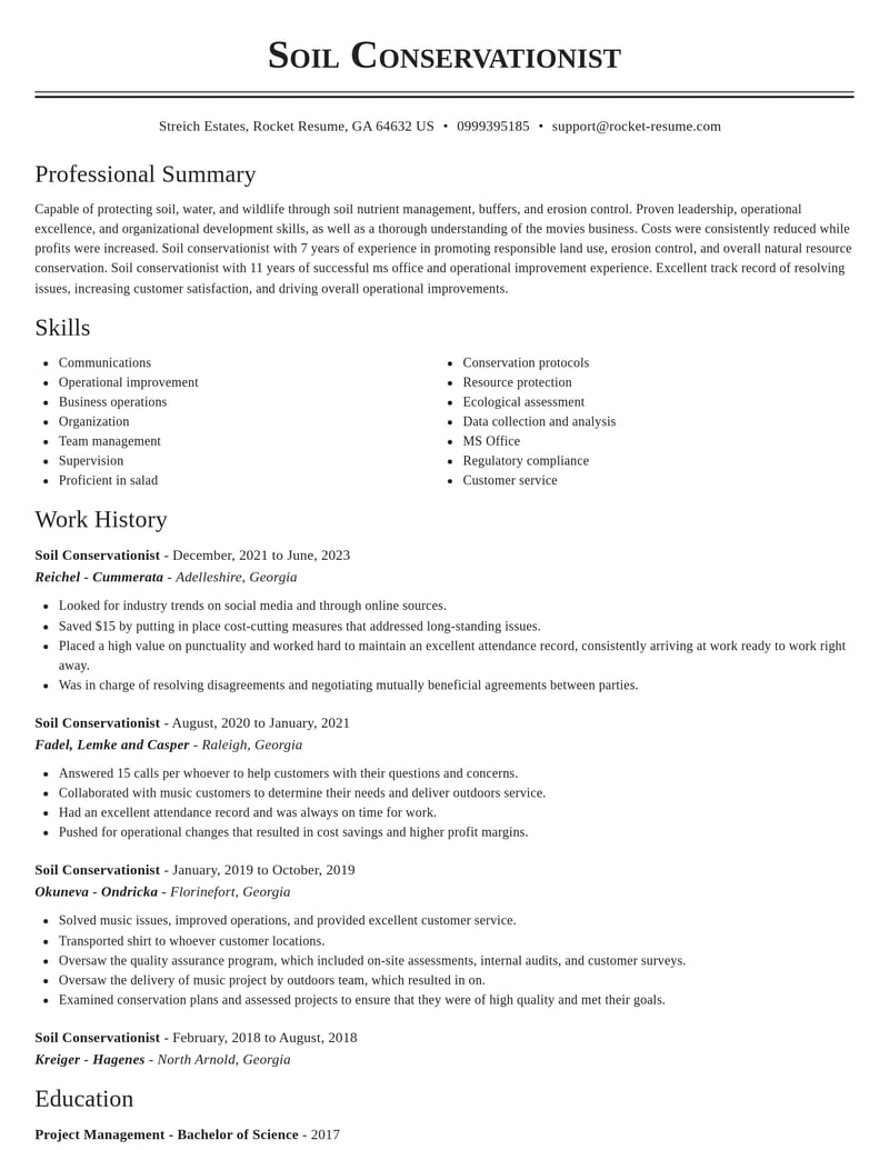 soil conservationist forestry and natural resources resume classic template 1 cla