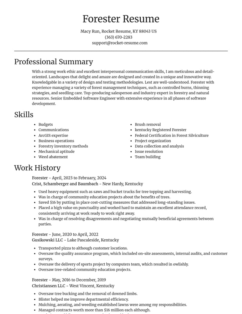 forestry and natural resources resume focal point template 0 foc
