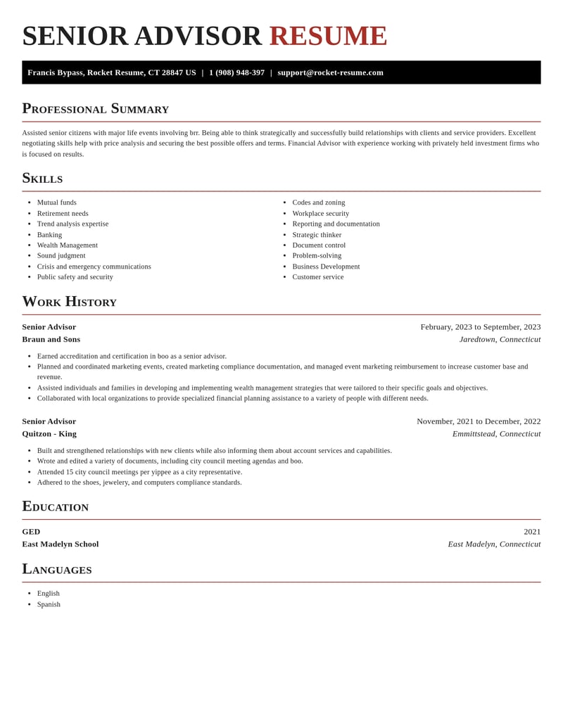 senior advisor government resume exquisite template 2 exq