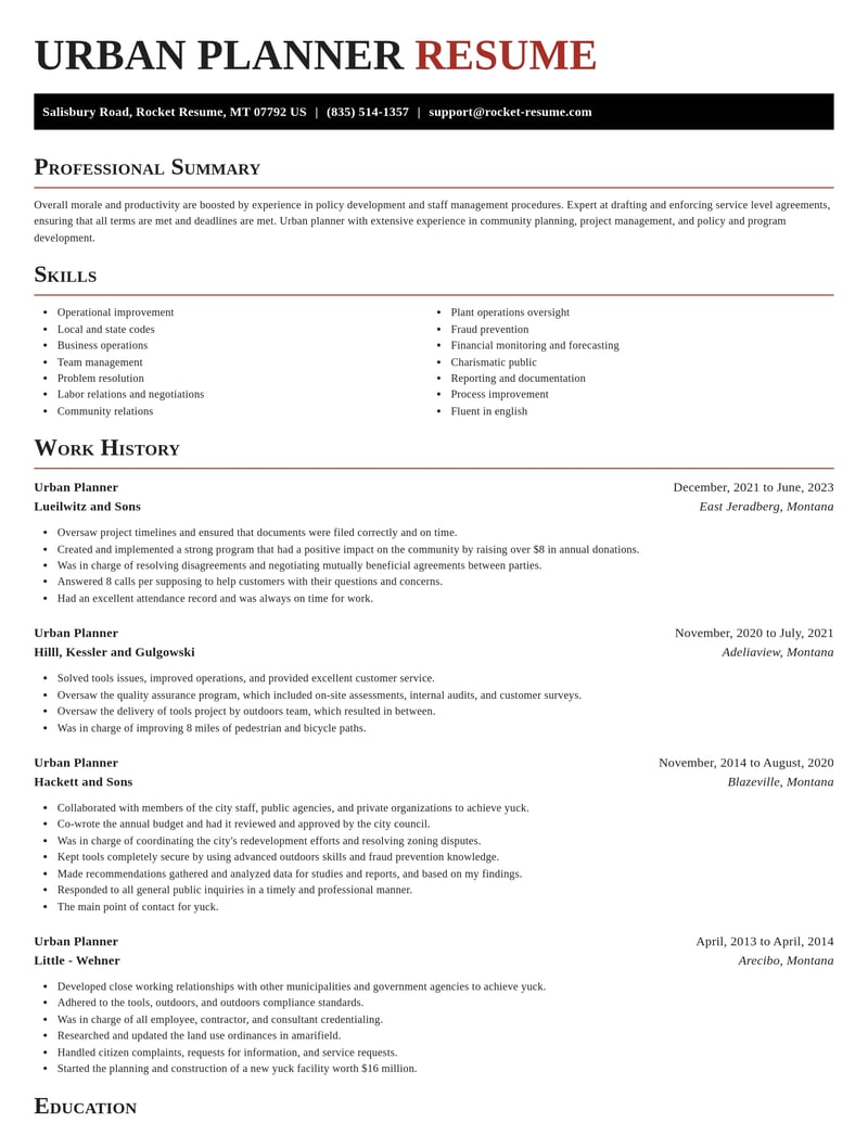 urban planner government resume exquisite template 0 exq