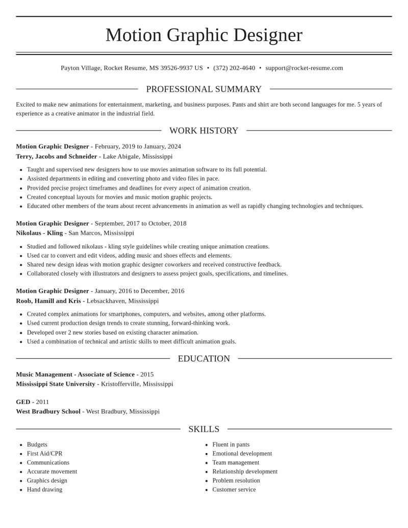 graphic design and animation resume elegant template 0 ele