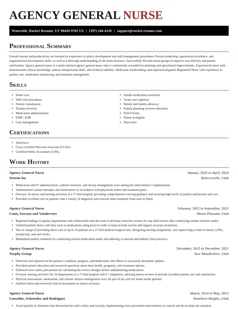 agency general nurse healthcare resume exquisite template 1 exq