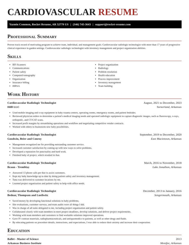 cardiovascular radiologic technologist healthcare resume exquisite template 2 exq