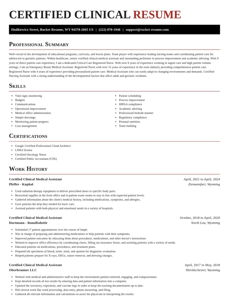 certified clinical medical assistant healthcare resume exquisite template 2 exq