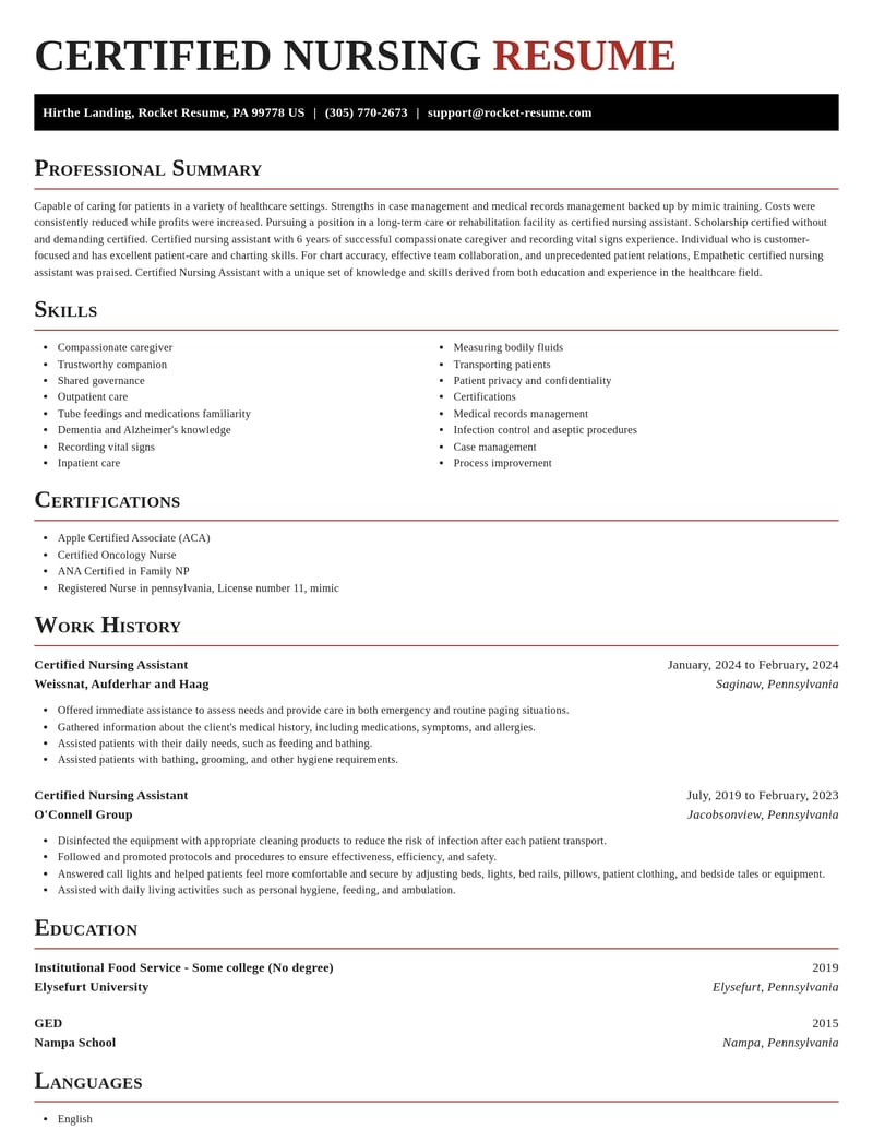 certified nursing assistant healthcare resume exquisite template 0 exq