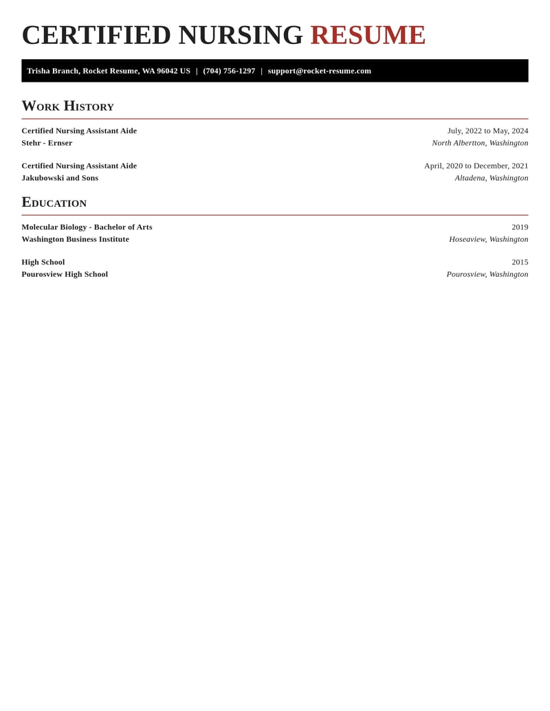 certified nursing assistant aide healthcare resume exquisite template 0 exq