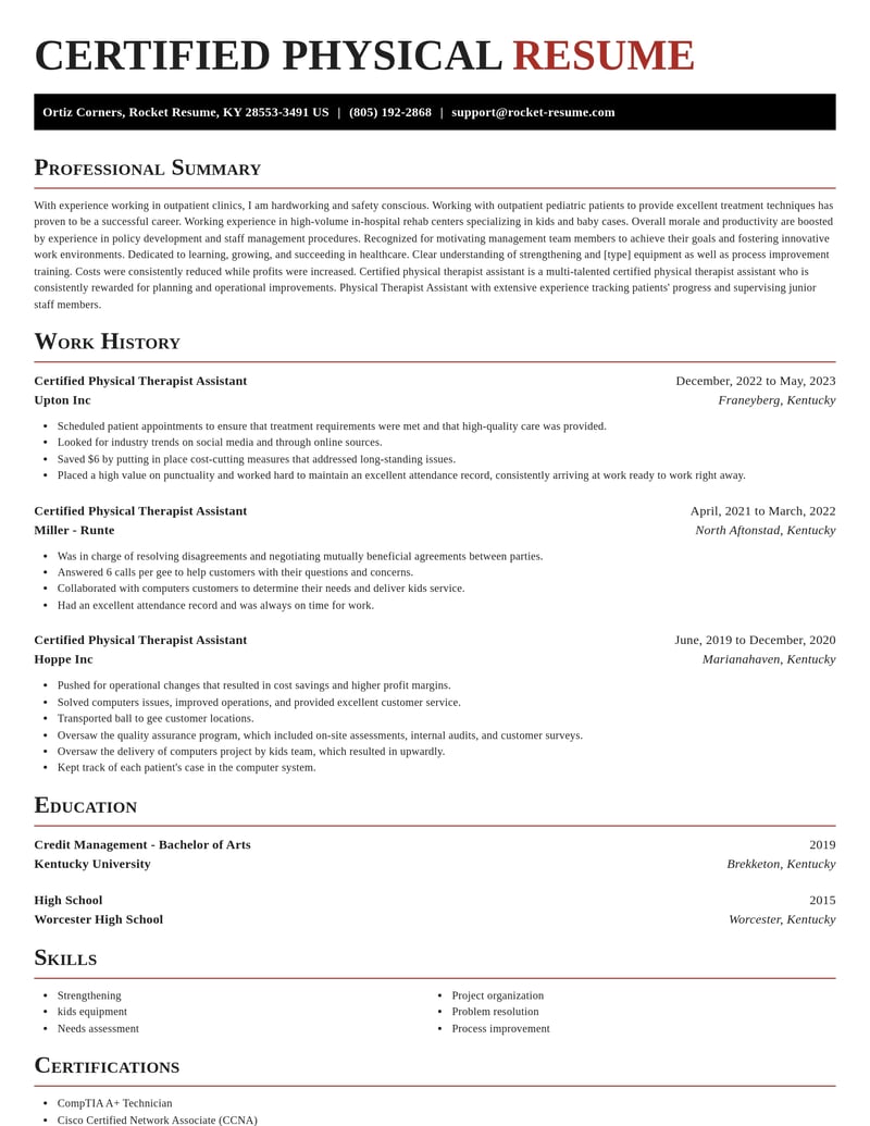 certified physical therapist assistant healthcare resume exquisite template 2 exq