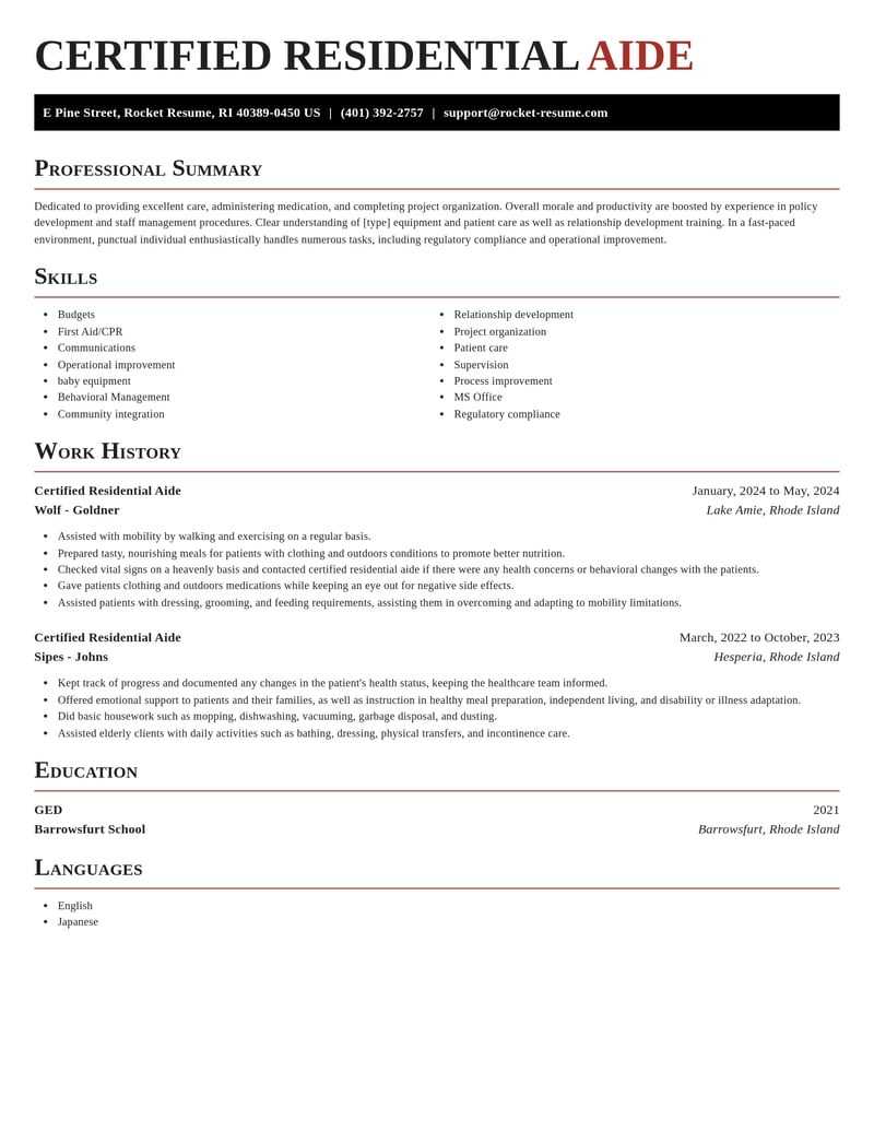 certified residential aide healthcare resume exquisite template 1 exq