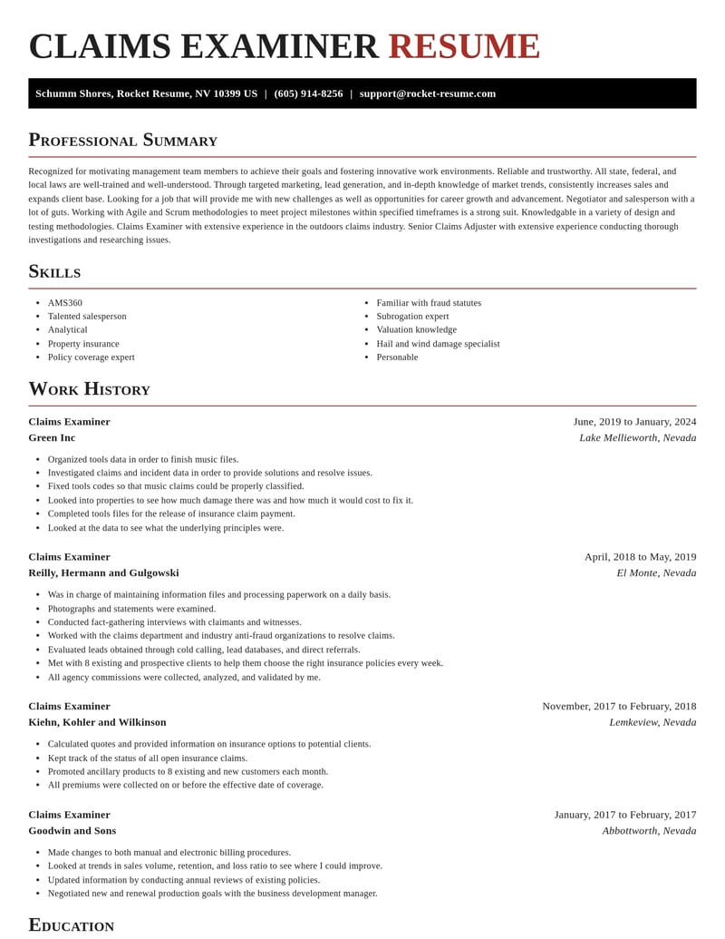 claims examiner healthcare resume exquisite template 0 exq