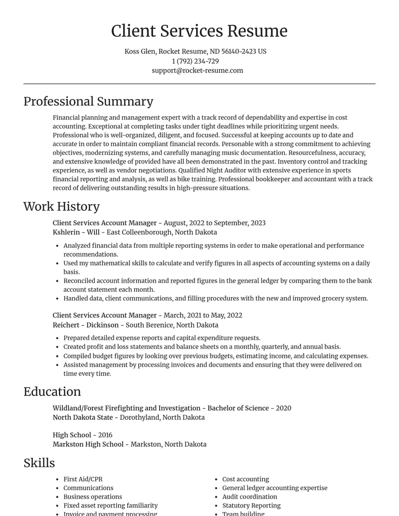 client services account manager healthcare resume focal point template 1 foc