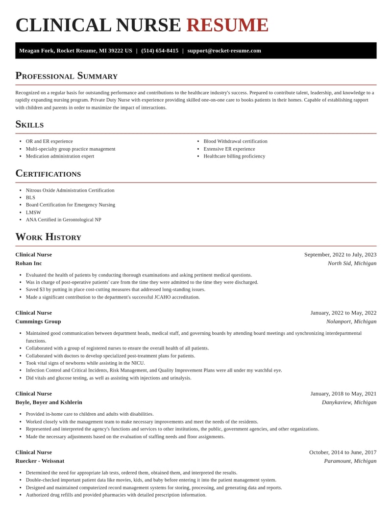 clinical nurse healthcare resume exquisite template 0 exq