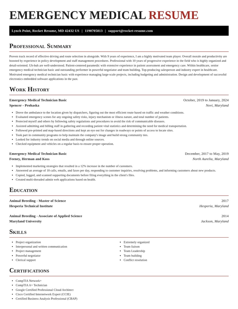 emergency medical technician basic healthcare resume exquisite template 0 exq