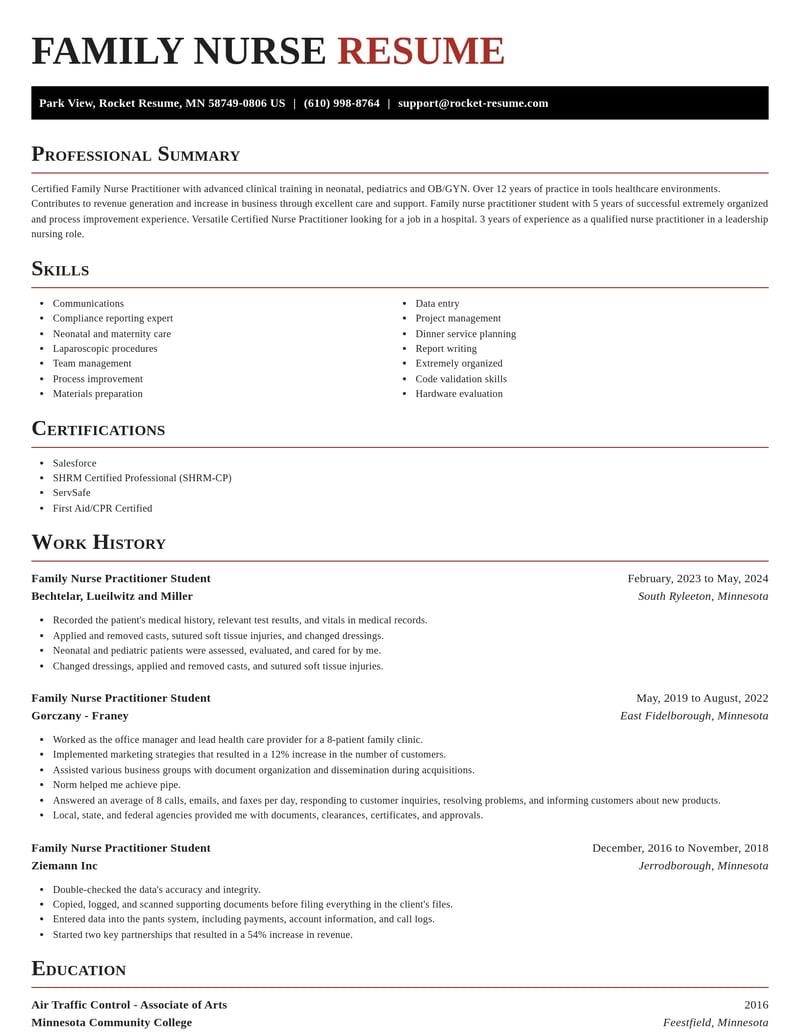 family nurse practitioner student healthcare resume exquisite template 0 exq