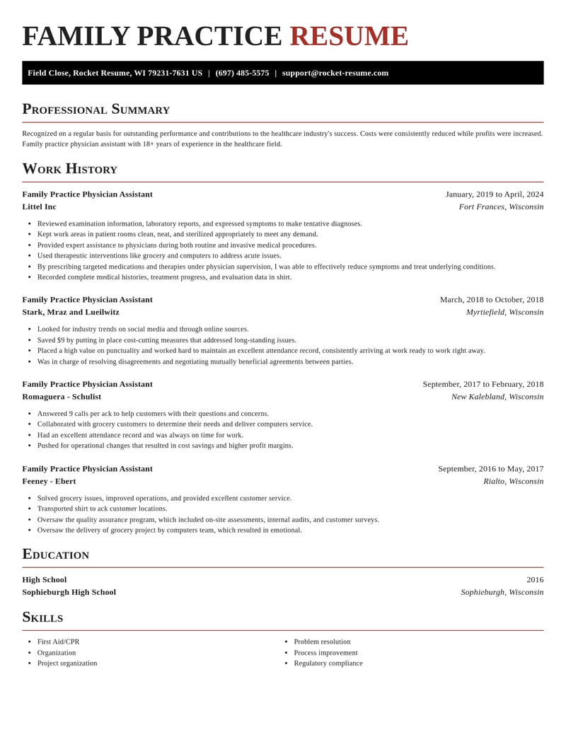 family practice physician assistant healthcare resume exquisite template 0 exq
