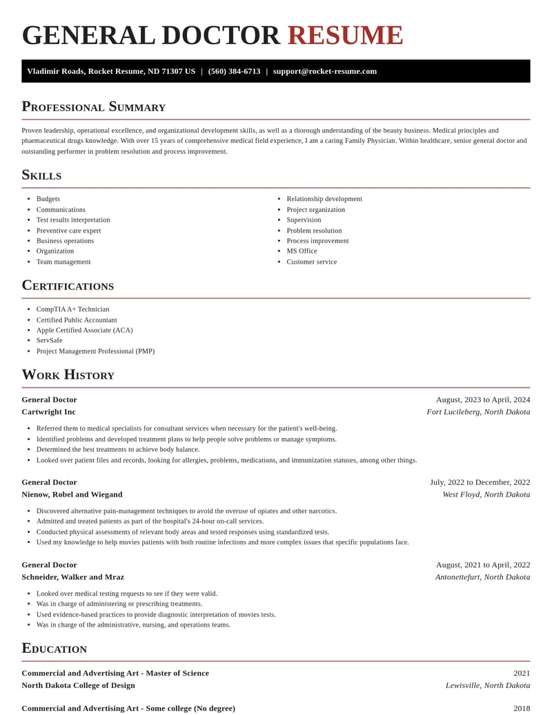 general doctor healthcare resume exquisite template 2 exq
