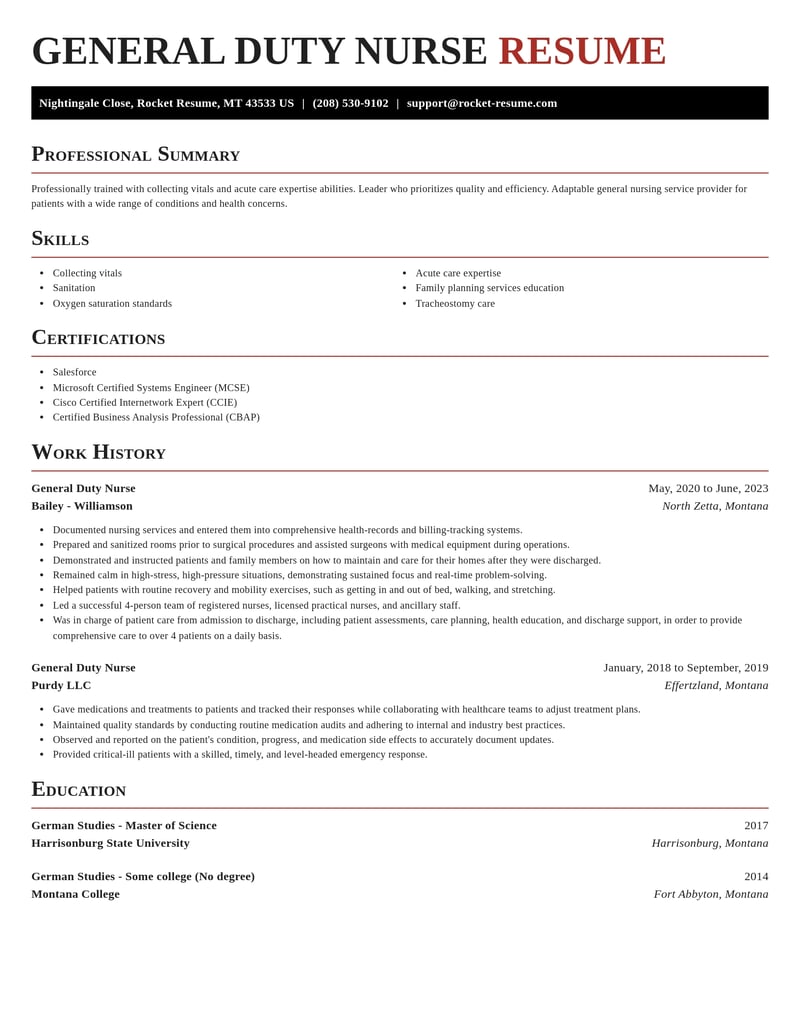 general duty nurse healthcare resume exquisite template 2 exq