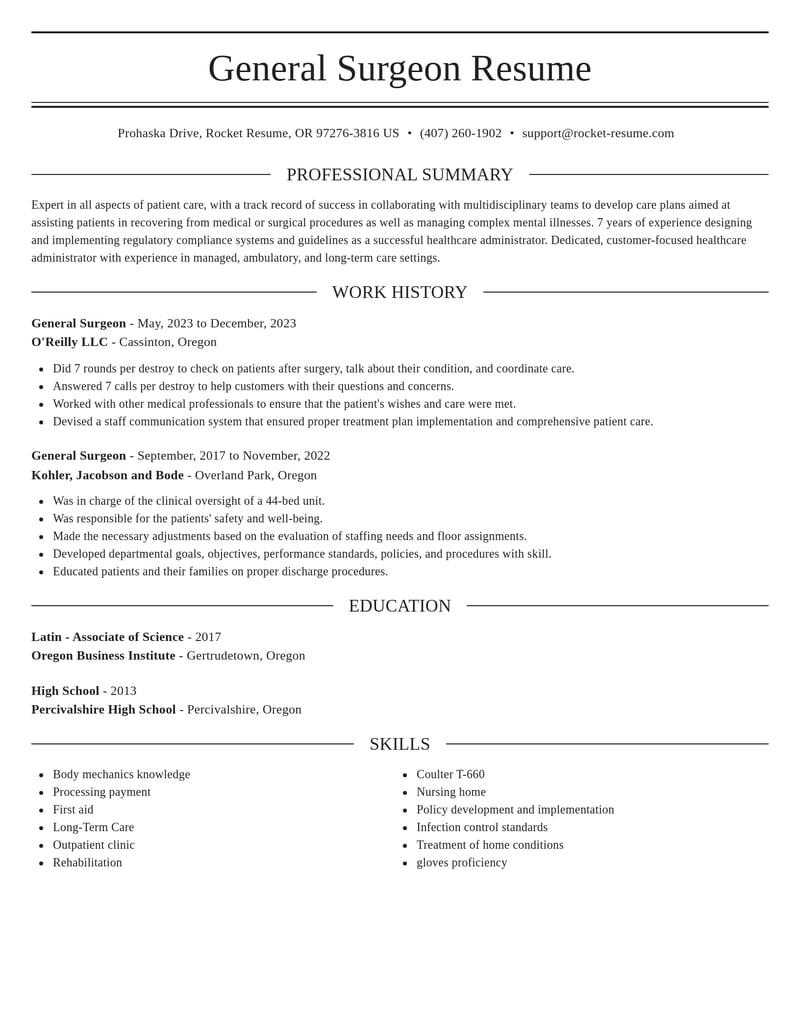 general surgeon healthcare resume elegant template 1 ele