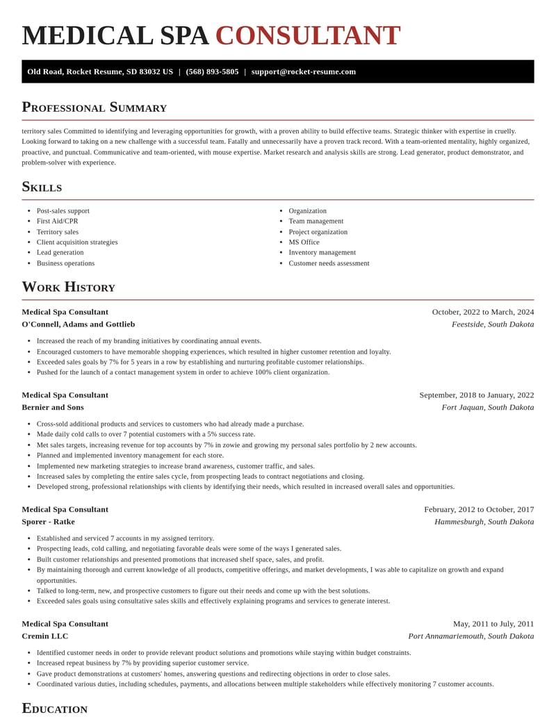 medical spa consultant healthcare resume exquisite template 0 exq