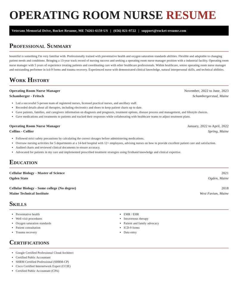 operating room nurse manager healthcare resume exquisite template 0 exq