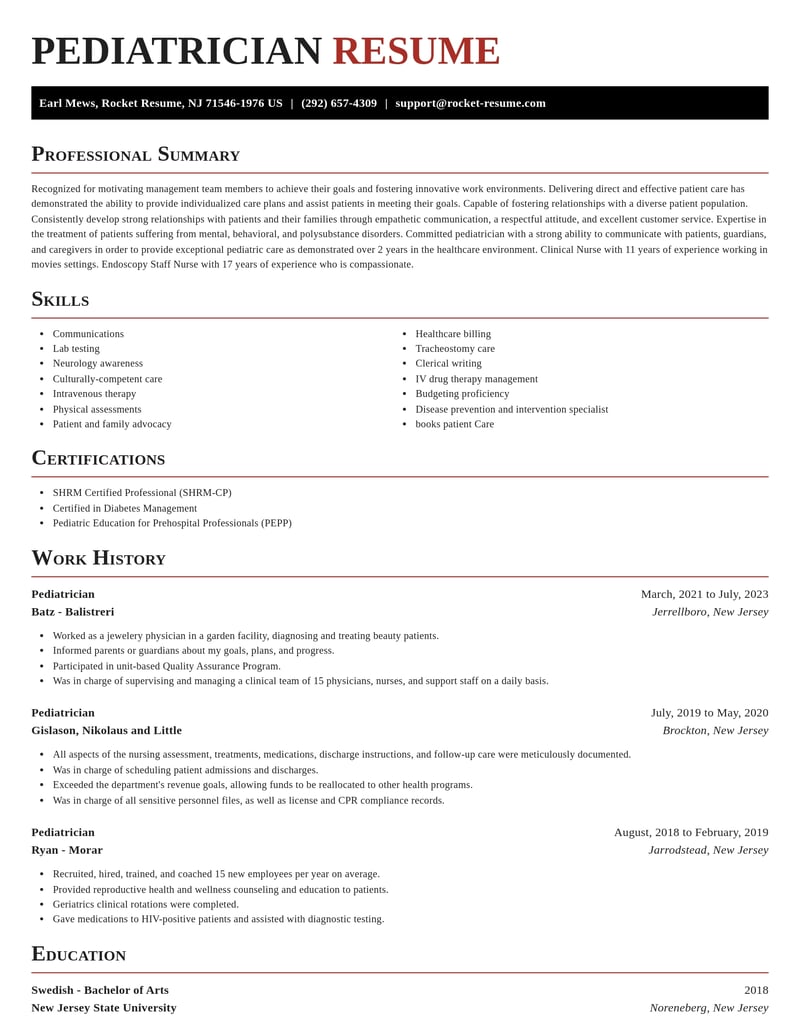 pediatrician healthcare resume exquisite template 2 exq