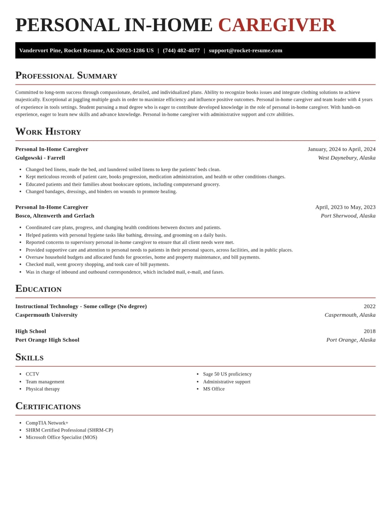 personal in home caregiver healthcare resume exquisite template 1 exq