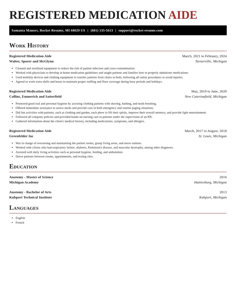 registered medication aide healthcare resume exquisite template 0 exq