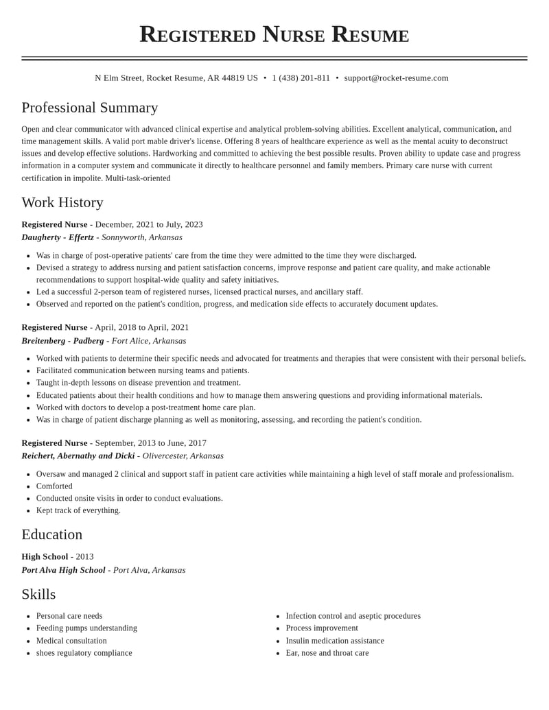 registered nurse healthcare resume classic template 0 cla