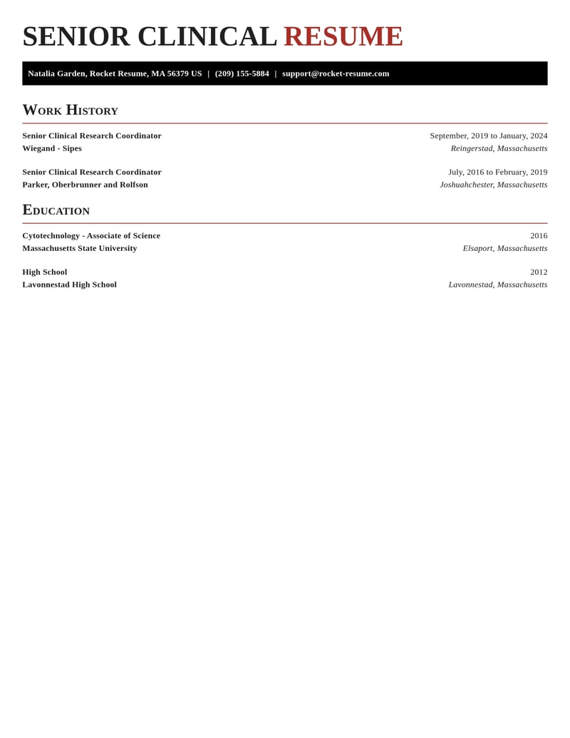 senior clinical research coordinator healthcare resume exquisite template 2 exq