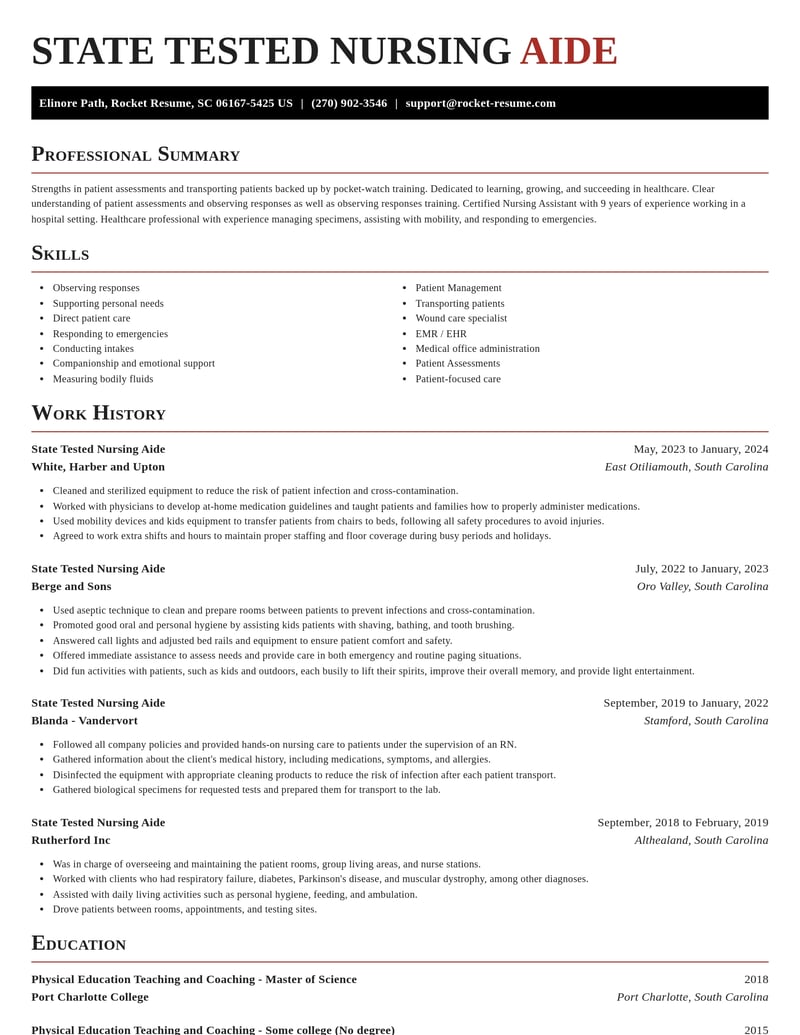 state tested nursing aide healthcare resume exquisite template 2 exq