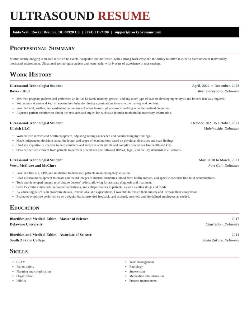 ultrasound technologist student healthcare resume exquisite template 0 exq