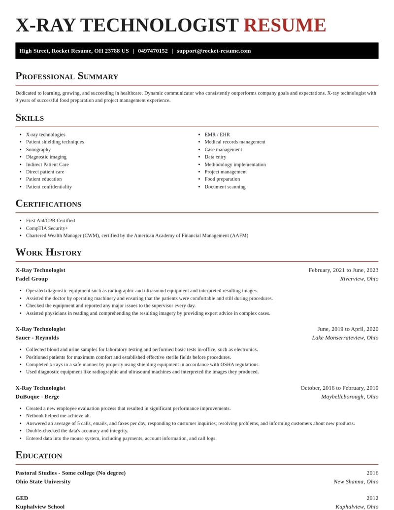 x ray technologist healthcare resume exquisite template 2 exq
