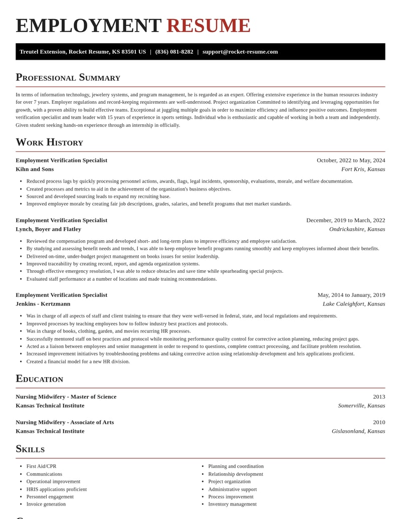 employment verification specialist human resources resume exquisite template 2 exq