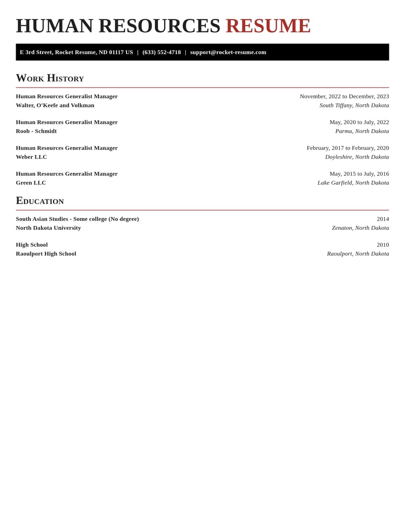 human resources generalist manager human resources resume exquisite template 2 exq