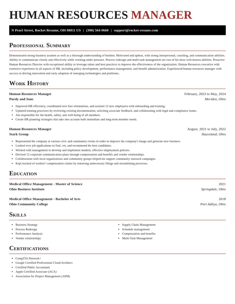 human resources manager human resources resume exquisite template 2 exq