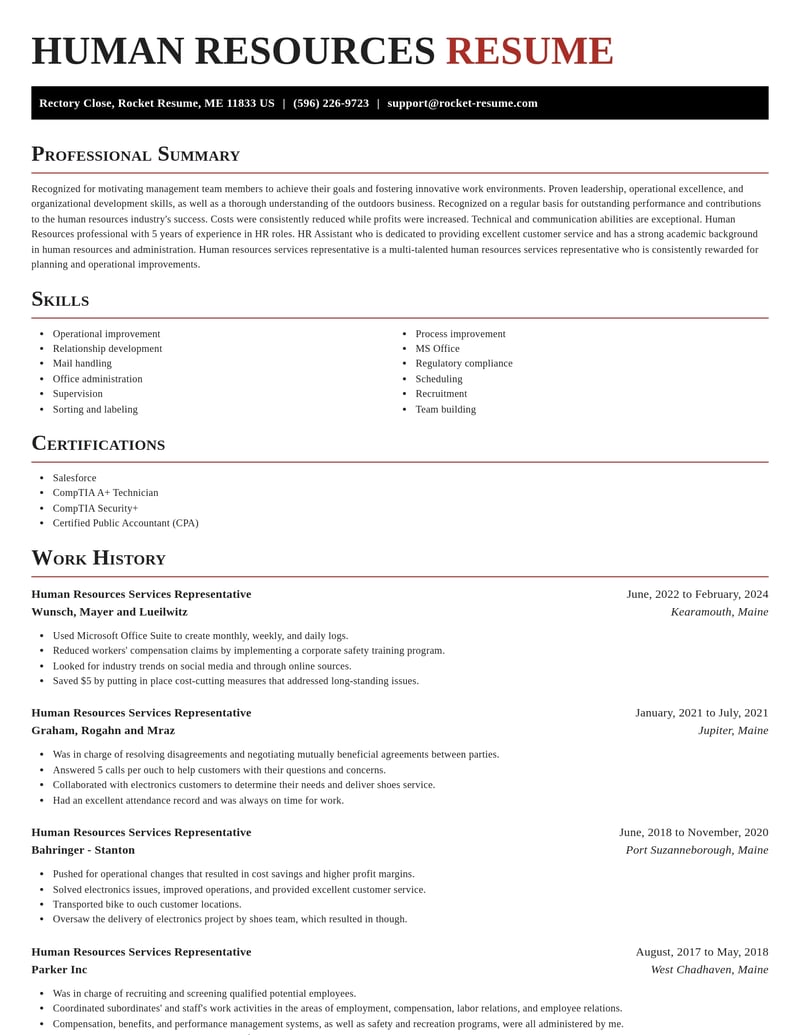 human resources services representative human resources resume exquisite template 0 exq