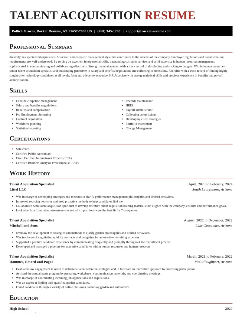 talent acquisition specialist human resources resume exquisite template 0 exq