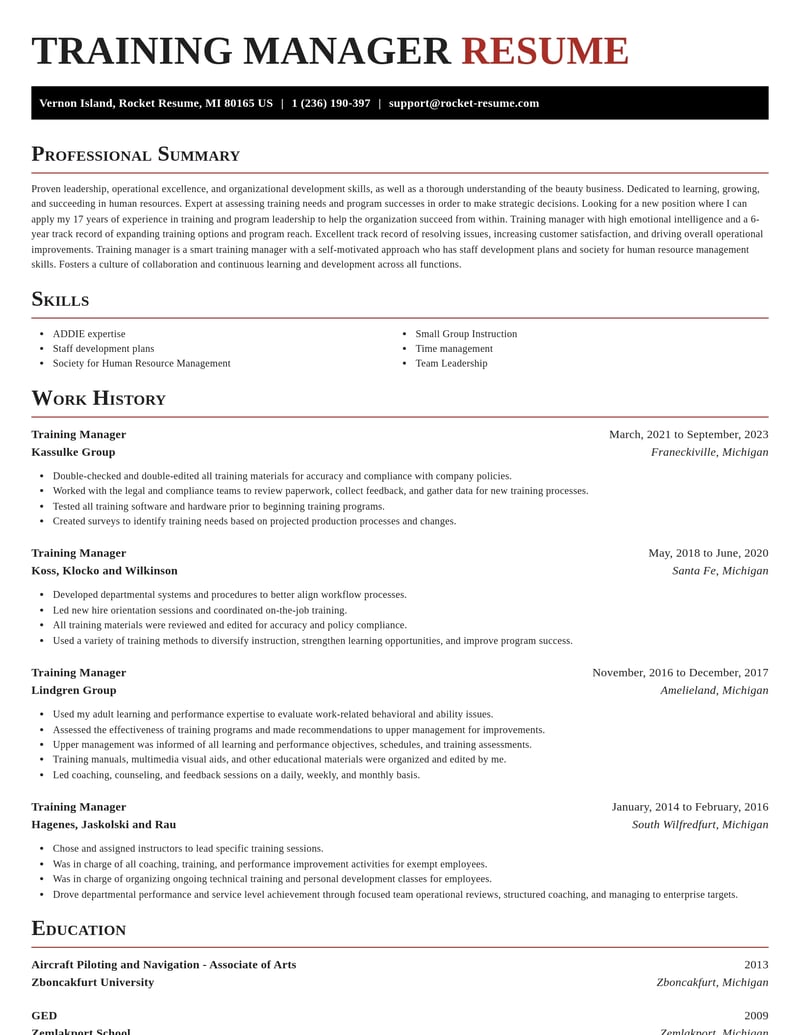training manager human resources resume exquisite template 2 exq