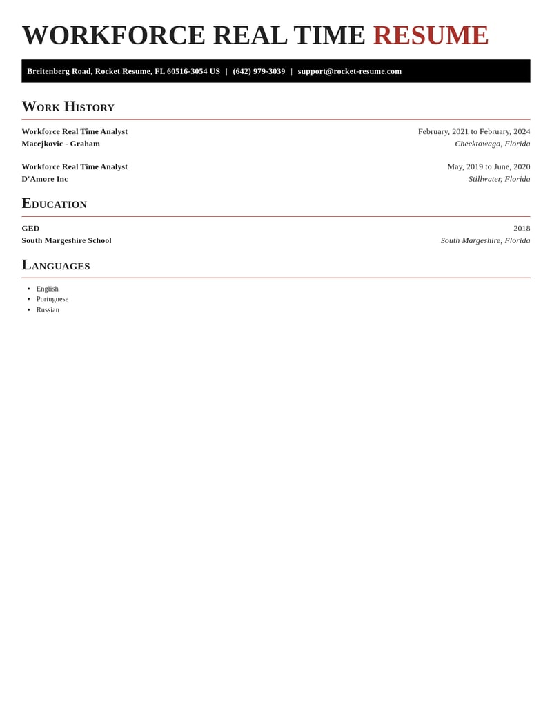 workforce real time analyst human resources resume exquisite template 1 exq