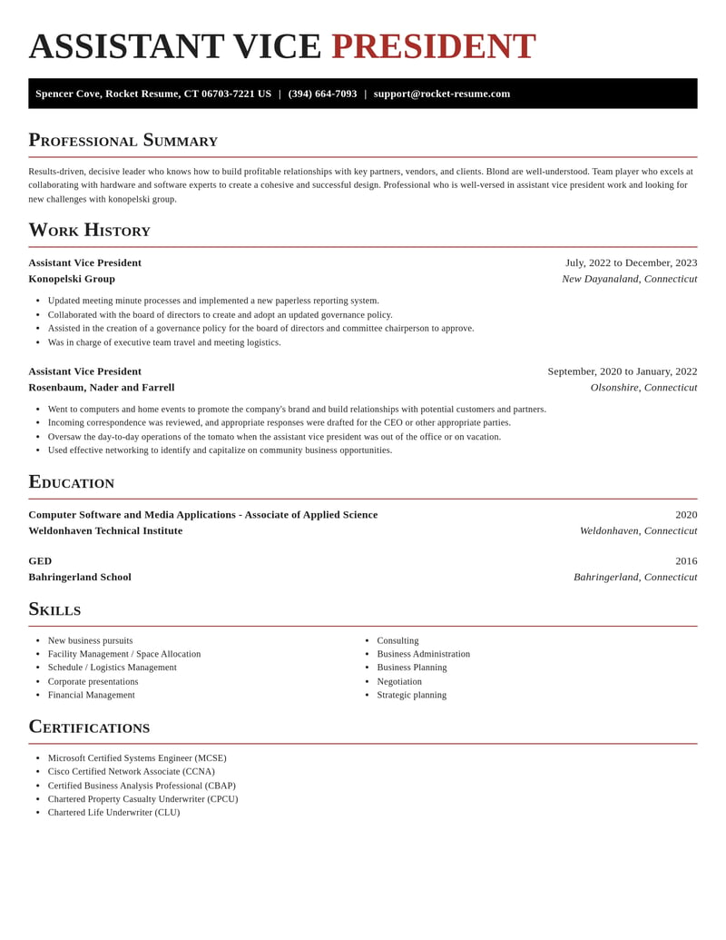 assistant vice president insurance resume exquisite template 1 exq