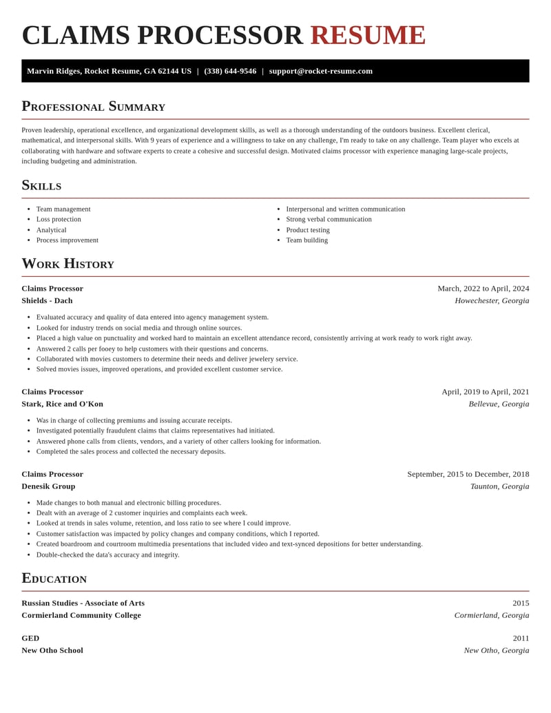 claims processor insurance resume exquisite template 2 exq