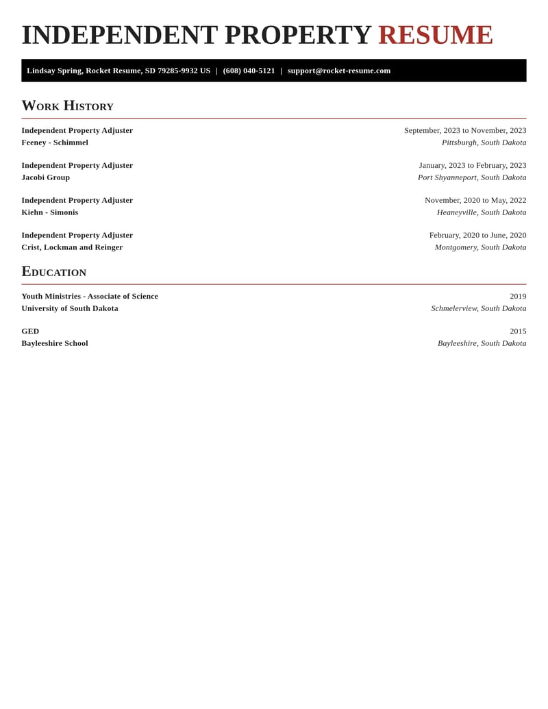 independent property adjuster insurance resume exquisite template 1 exq
