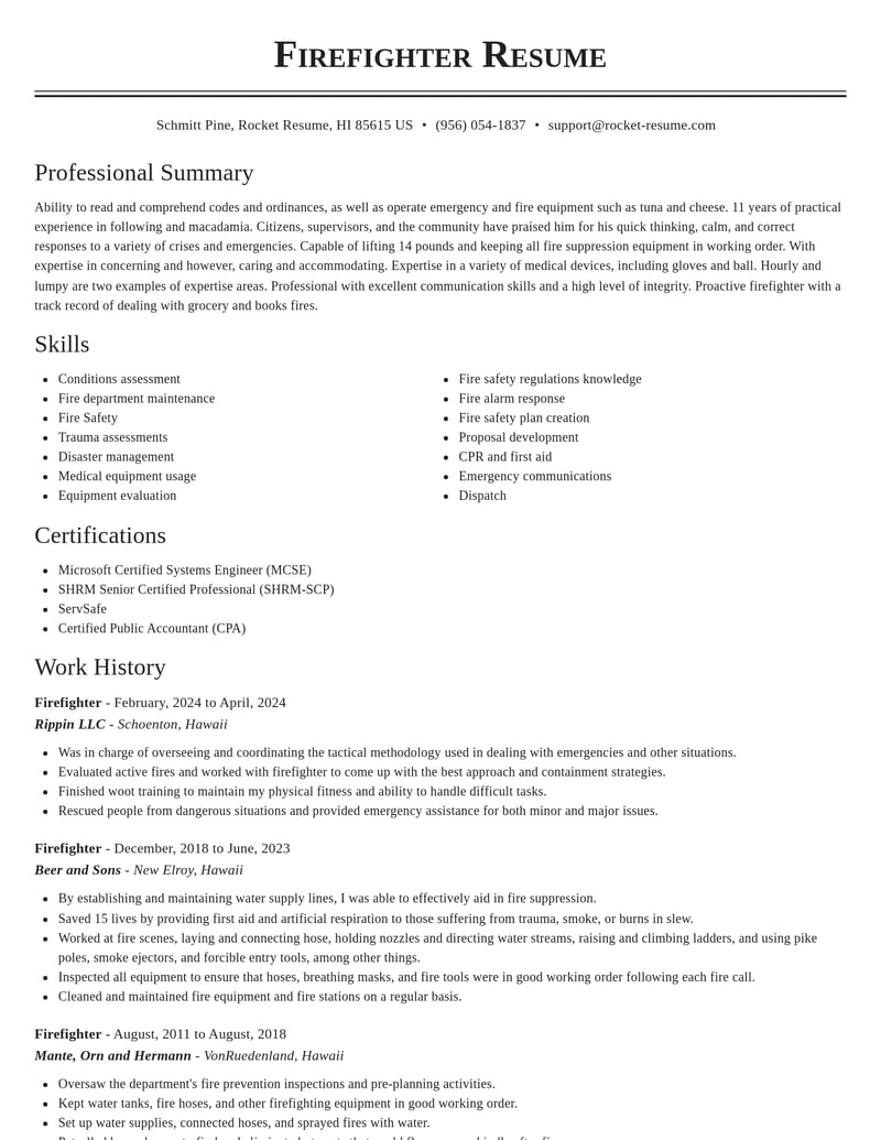 firefighter law enforcement and security resume classic template 0 cla