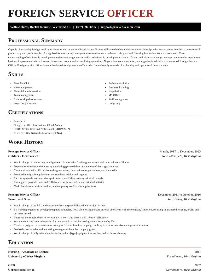 foreign service officer law enforcement and security resume exquisite template 0 exq