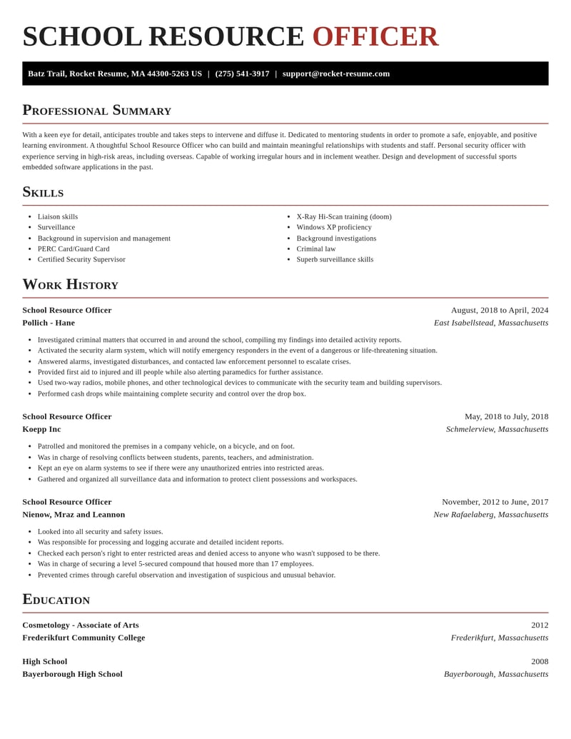 school resource officer law enforcement and security resume exquisite template 0 exq