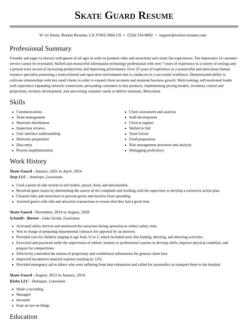 law enforcement and security resume classic template 1 cla