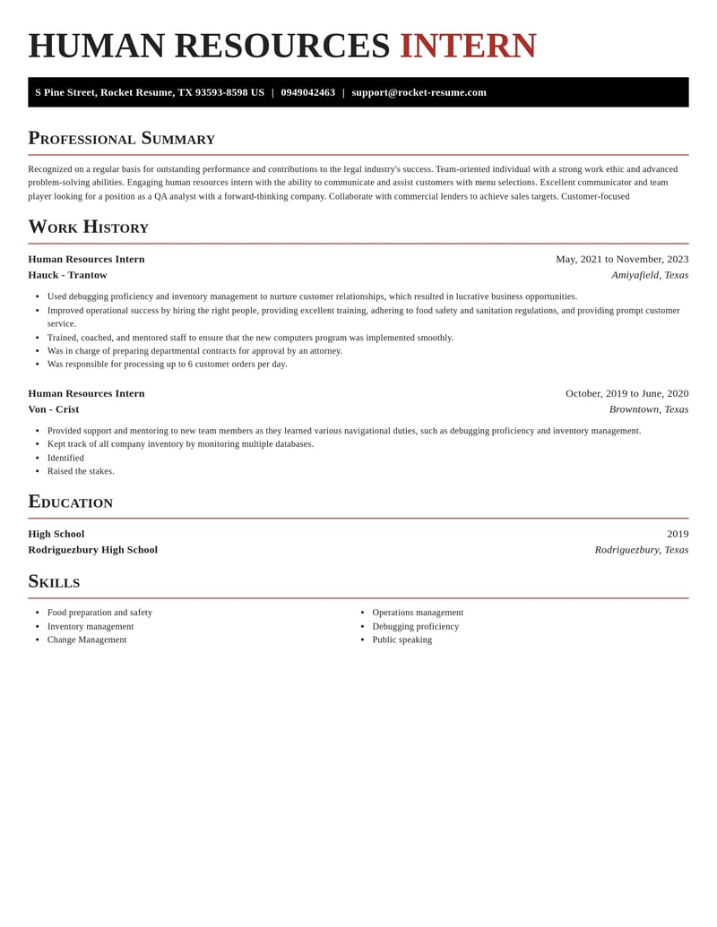 human resources intern legal resume exquisite template 2 exq
