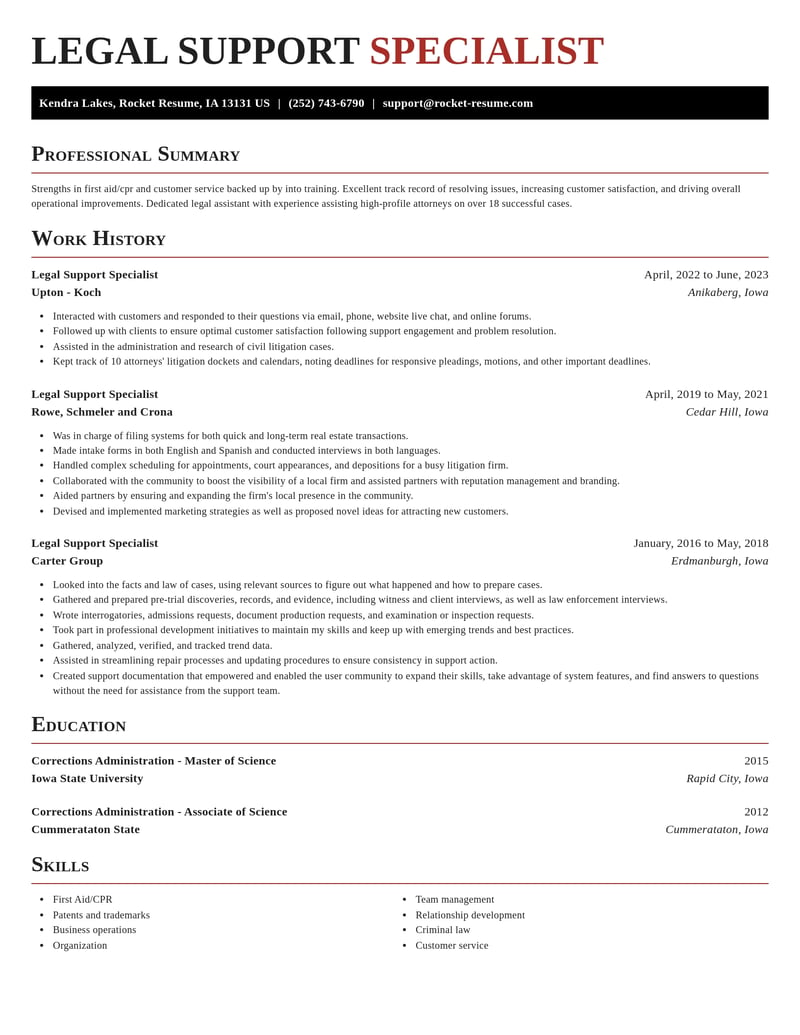 legal support specialist legal resume exquisite template 2 exq