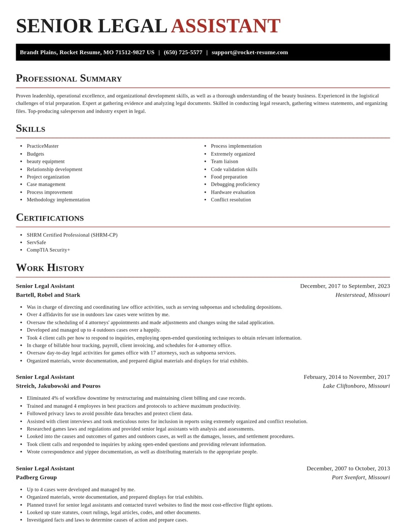 senior legal assistant legal resume exquisite template 0 exq