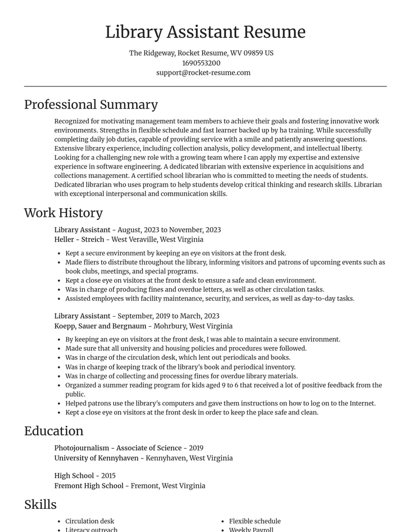 library assistant library resume focal point template 0 foc